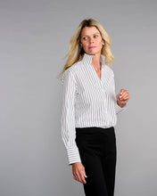 Load image into Gallery viewer, Claridge + King - The League in Black + White Stripe: S
