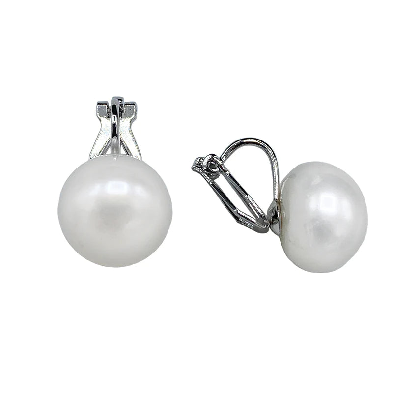 Freshwater Pearl Clip On - White