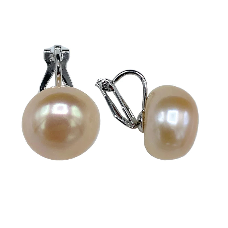 Freshwater Pearl Clip On - Pink
