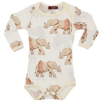 Milkbarn Cotton Long Sleeve One Piece | Tutu Elephant