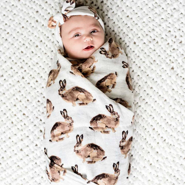Milkbarn Organic Cotton Swaddle | Duck