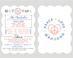Peace Love Mahjong - Mahjong Tile Shufflers + Hot Tips/Set of Two: White