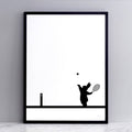HAM - Tennis Rabbit Print
