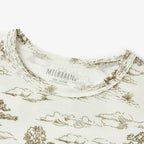 Milkbarn Luxe Stretch Long Sleeve Two-Piece Pajama Set | Country Toile