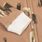 Milkbarn Organic Cotton Zipper Pajama | Alpaca