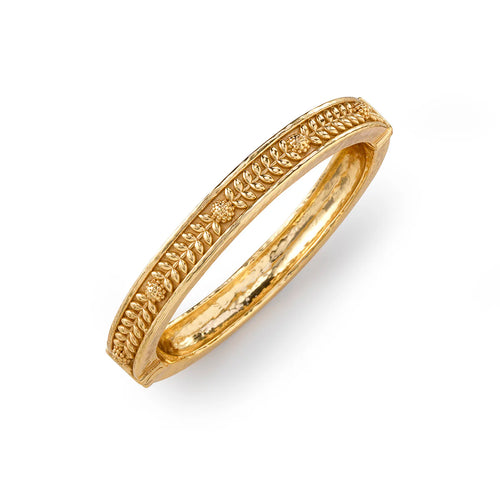 Capucine De Wulf Berry Vine Hinged Bangle - Gold S/M
