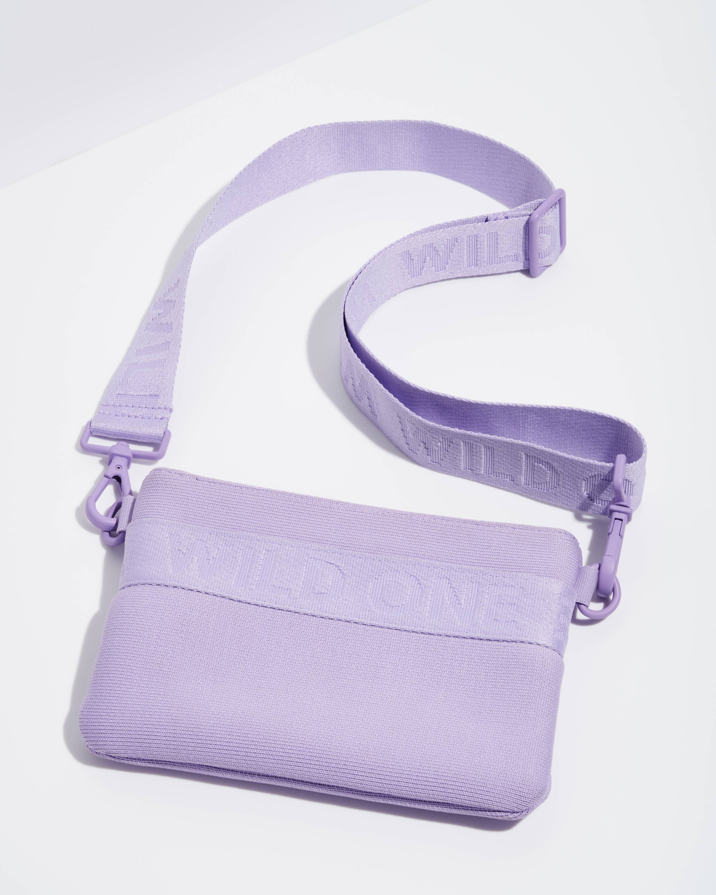 Wild One - Recycled Knit Eco Cross Body Treat Pouch: Black