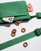 Wild One - Recycled Knit Eco Cross Body Treat Pouch: Spruce