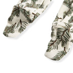 Milkbarn Organic Cotton Zipper Footed Romper | Pine