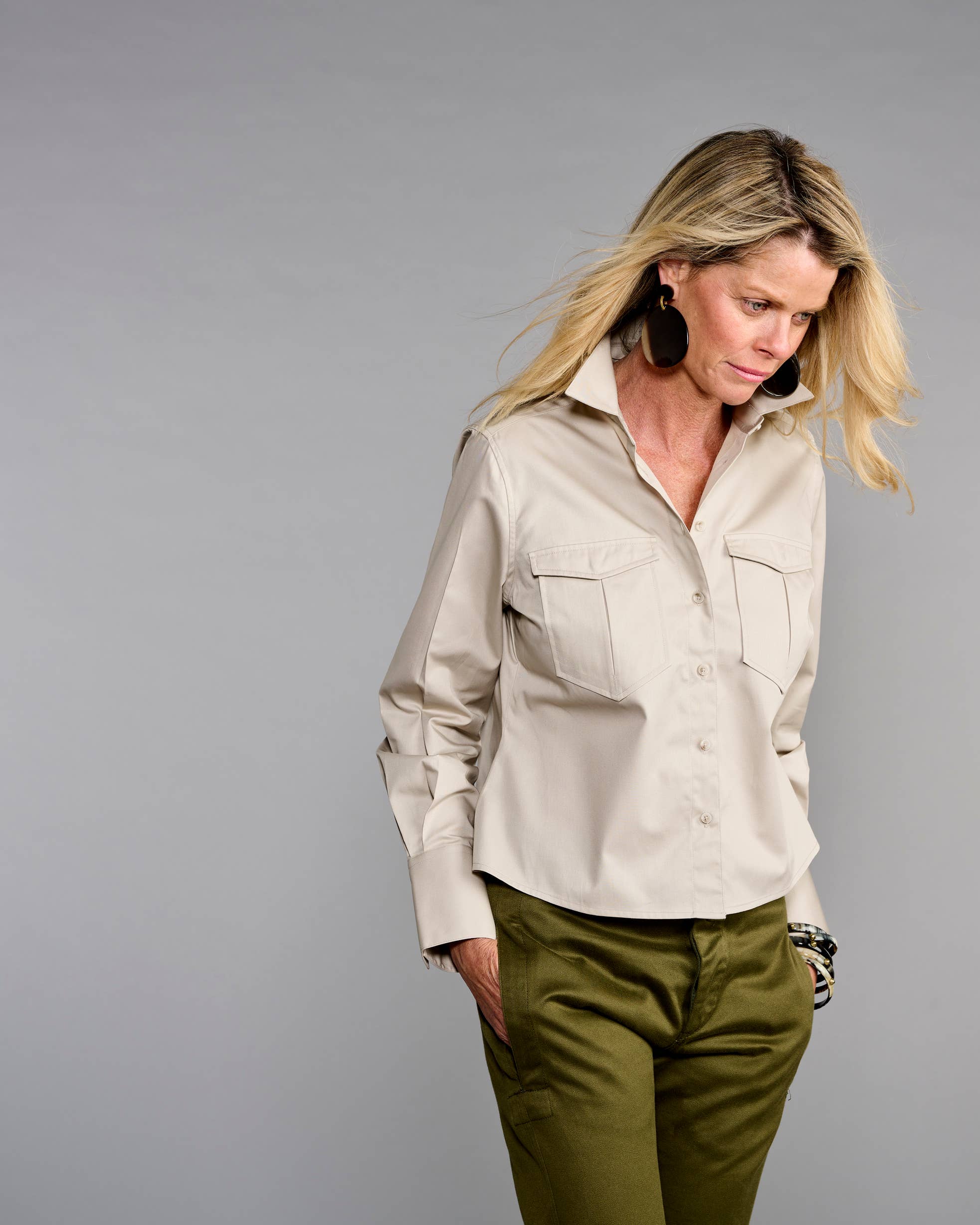 Claridge + King - The Safari in Stone Twill: L