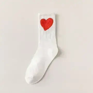 Yaya's Luxe Wholesale - Women's Socks with Hearts: Coffee