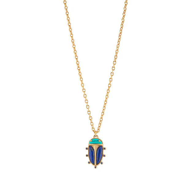 Capucine De Wulf Scarab Charm Necklace