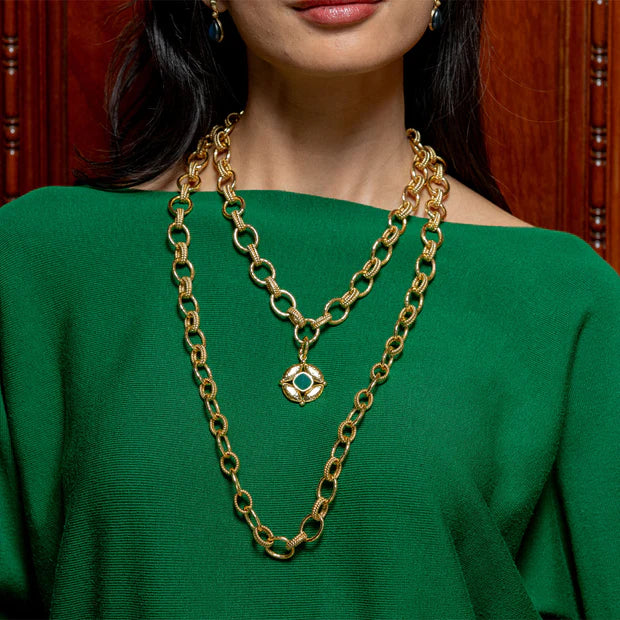Capucine De Wulf Cleopatra 16" + 2"  Regal Link Necklace - Gold
