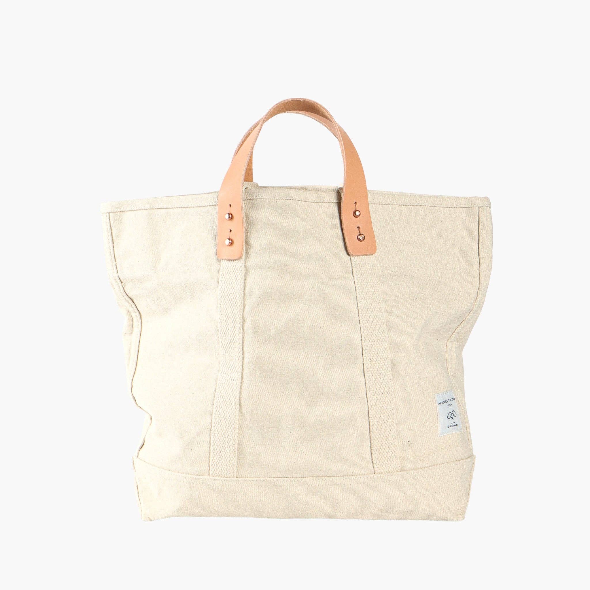 IMMODEST COTTON - Small East West Tote | Natural