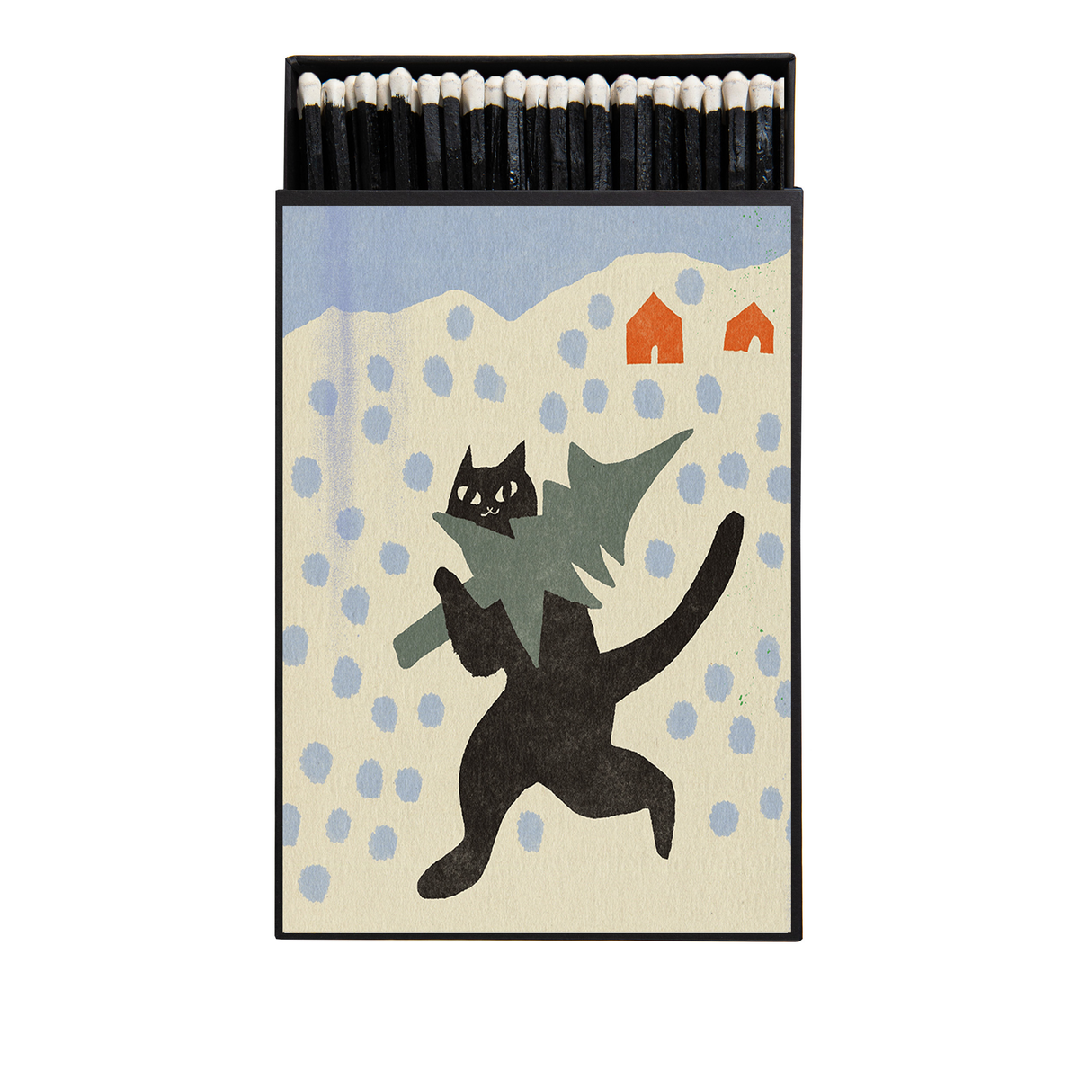 Archivist Keepsake Matchbox - Christmas Tree Cat