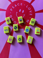 Peace Love Mahjong - Mod Tiles  | Chartreuse