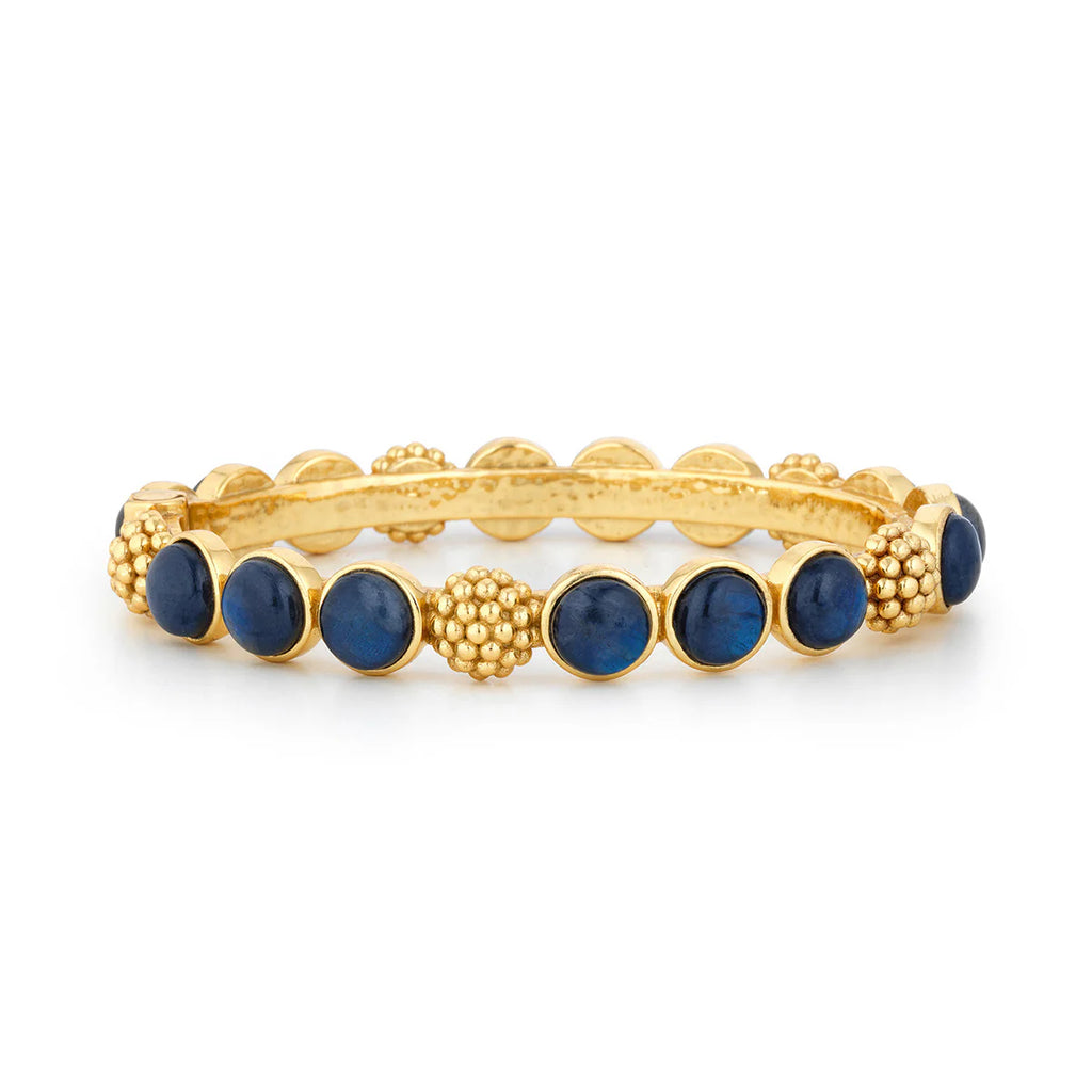 Capucine De Wulf Berry Gem Hinged Bangle - Blue Labradorite