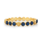 Capucine De Wulf Berry Gem Hinged Bangle - Blue Labradorite