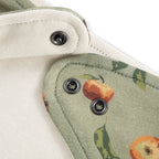 Milkbarn Organic Cotton Three-Layer Kerchief Bib | Apple Orchard