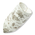 Milkbarn Organic Cotton Three-Layer Kerchief Bib | Country Toile