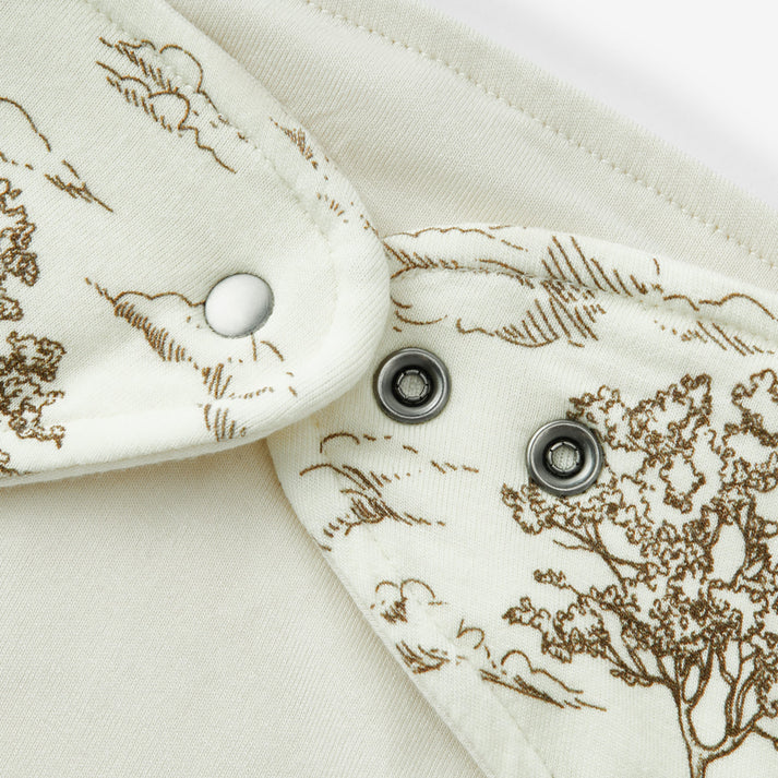 Milkbarn Organic Cotton Three-Layer Kerchief Bib | Country Toile