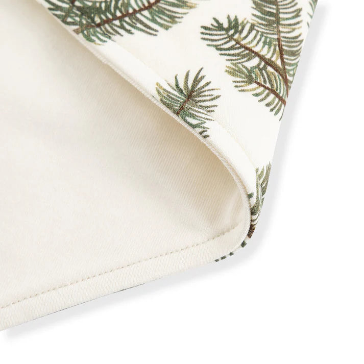 Milkbarn Bamboo Three-Layer Kerchief Bib | Pine