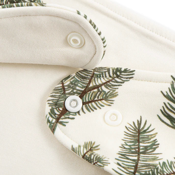 Milkbarn Bamboo Three-Layer Kerchief Bib | Pine