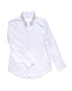 Claridge + King - The Pleated League Blouse in Crisp White (Easy-Care)