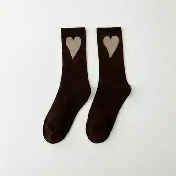 Yaya's Luxe Wholesale - Women's Socks with Hearts: Blue