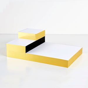 Wms&Co. Classic Edged Pads: Metallic Gold, Small Square
