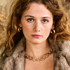 Capucine De Wulf Cleopatra Classic Medium Hoop Earrings - Gold