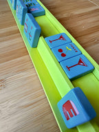 Peace Love Mahjong - Mahjong Racks + Pushers (Set of 4) | Aqua