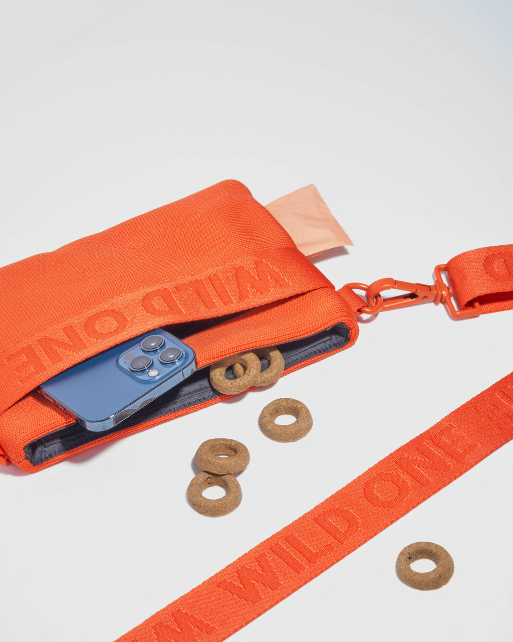 Wild One - Recycled Knit Eco Cross Body Treat Pouch: Black