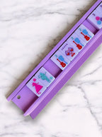 Peace Love Mahjong - Mahjong Racks + Pushers (Set of 4) | Purple