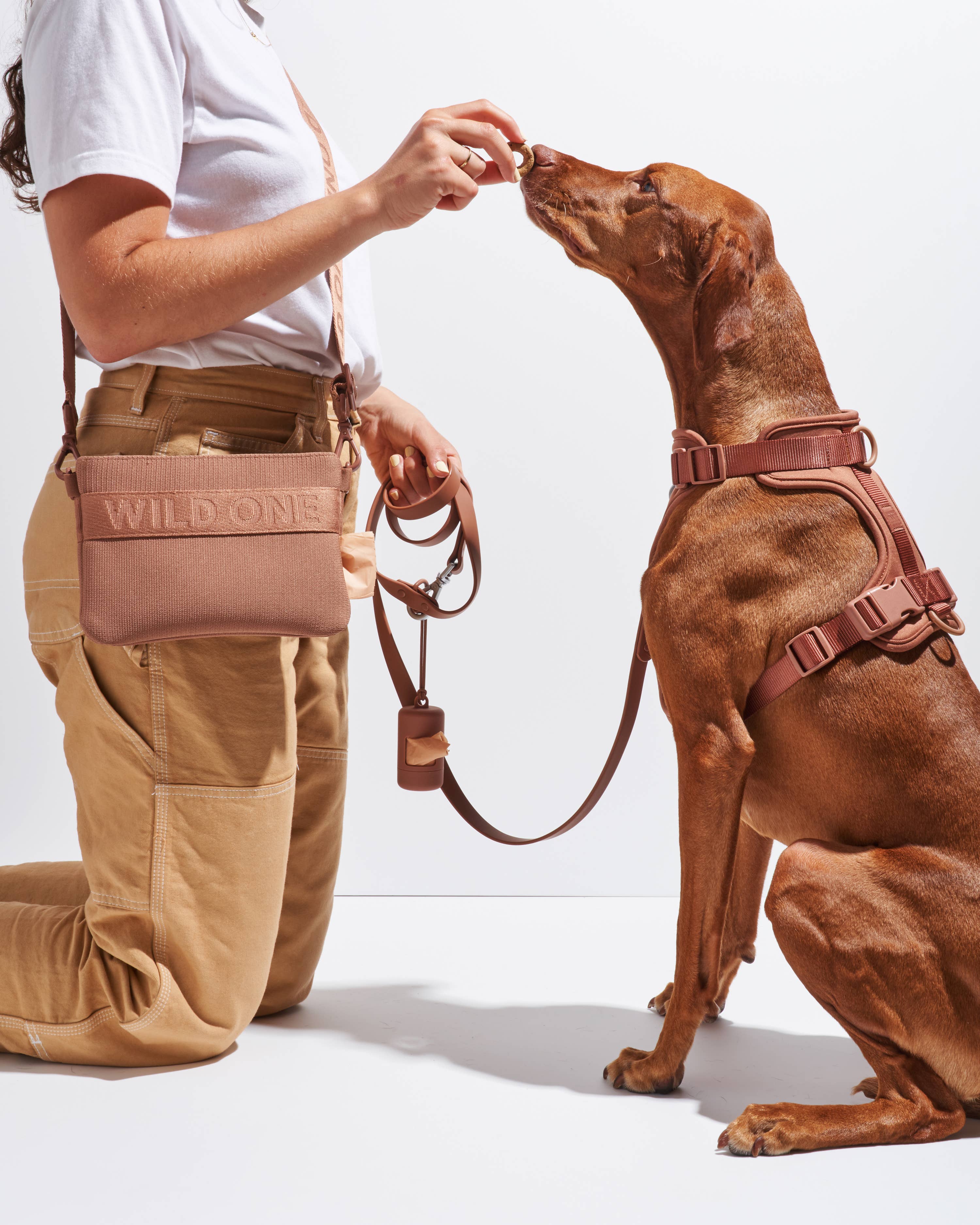 Wild One - Recycled Knit Eco Cross Body Treat Pouch: Black