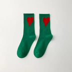 Yaya's Luxe Wholesale - Women's Socks with Hearts: Black