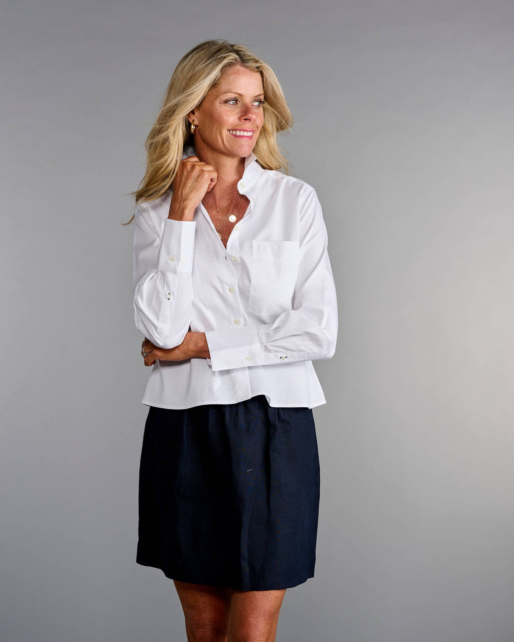 Claridge + King - The Crop in Crisp White: S