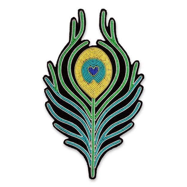 Macon & Lesquoy - Brooch - Peacock Feather