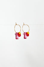 Load image into Gallery viewer, Abacus Row Sweet Pea Earrings - No. 27
