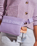 Wild One - Recycled Knit Eco Cross Body Treat Pouch: Spruce