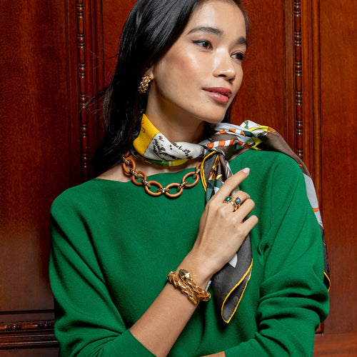 Capucine De Wulf Earth Goddess Hoop Earrings - Teak