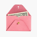 IMMODEST COTTON - Scallop Wallet | Carnation + Orange
