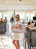 Peace Love Mahjong - Woven Mahjong Carryall | Lavender