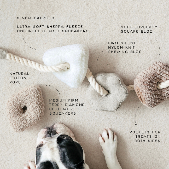 Lambwolf Collective - BLOCS // Enrichment Dog Toy - Nude
