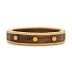 Capucine De Wulf Berry Small Hinged Bangle - Teak