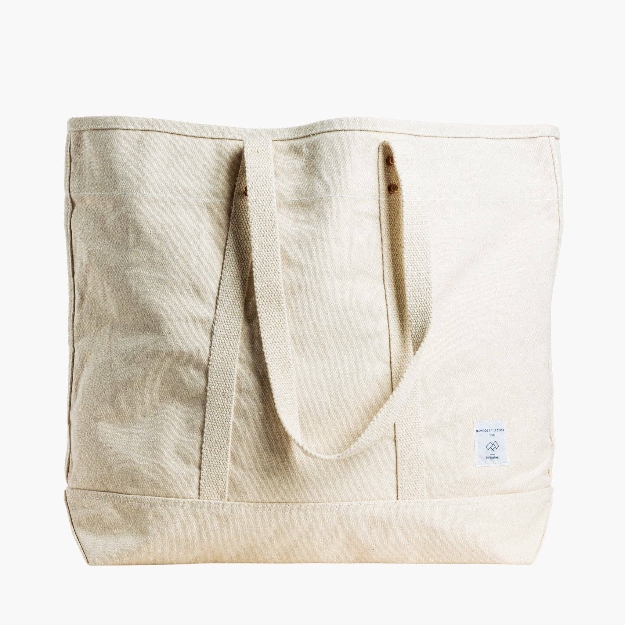 IMMODEST COTTON - Large East West Tote | Natural