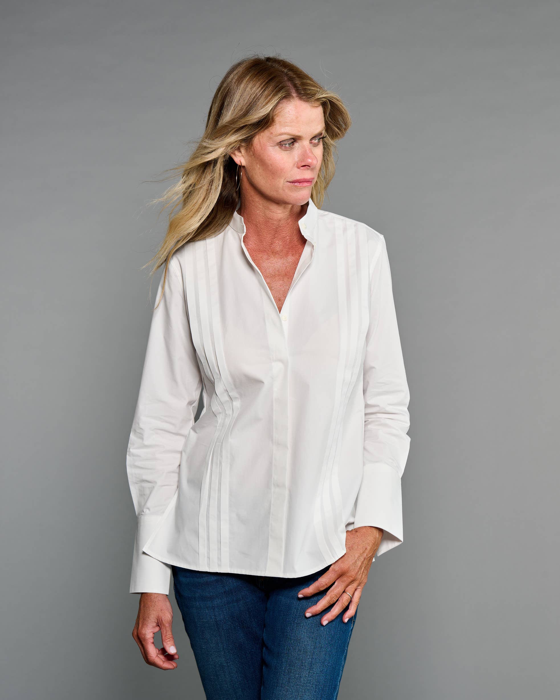 Claridge + King - The Annie Shirt in Crisp White: M