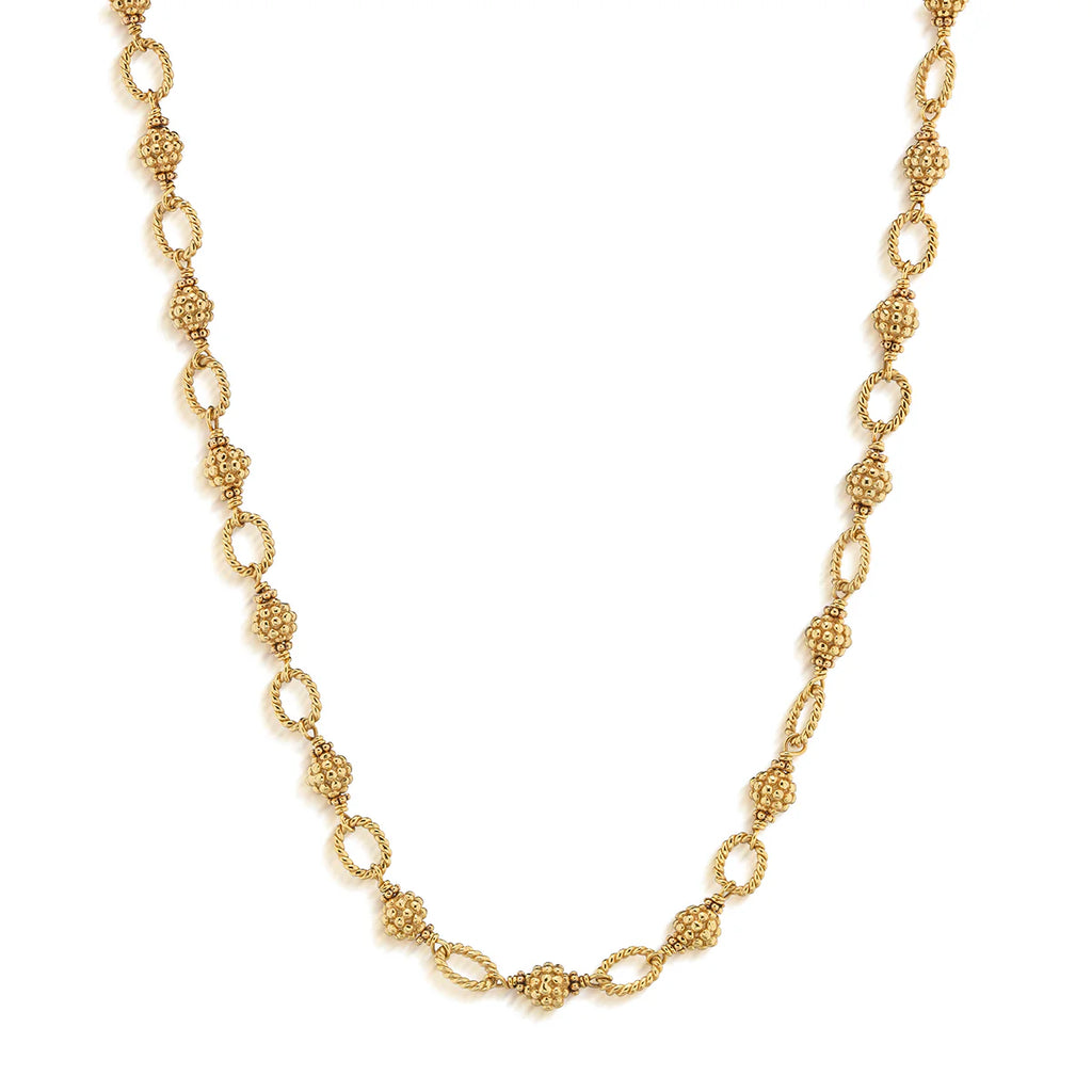 Capucine De Wulf Berry & Bead Chain, 18" - Gold