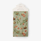 Milkbarn Organic Cotton Two-Piece Burp Cloth Set | Apple Orchard