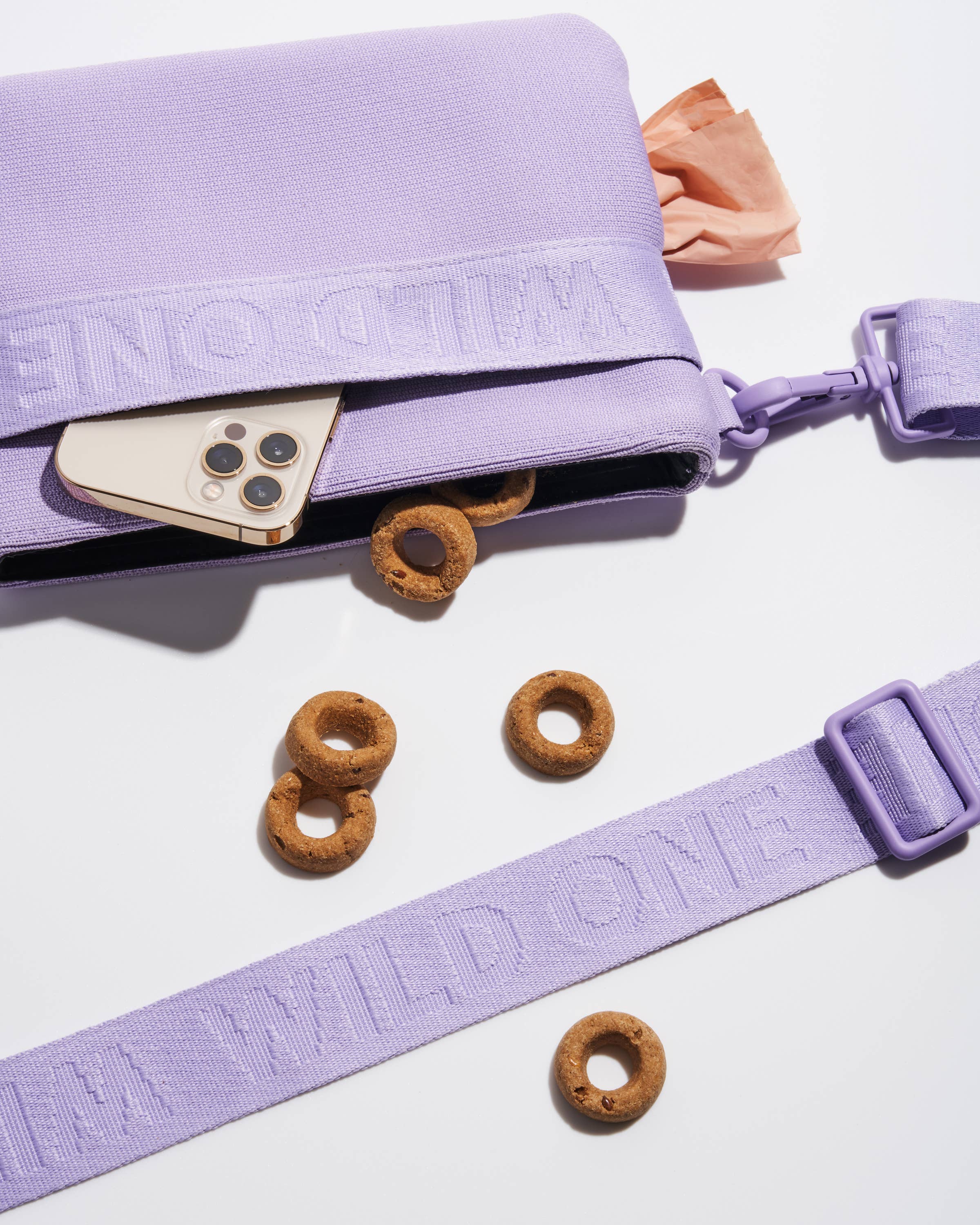 Wild One - Recycled Knit Eco Cross Body Treat Pouch: Black